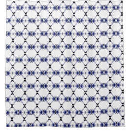 Geometrische zeemacht zwart-wit-douchergordijn douchegordijn