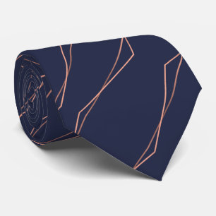 Geometrische zeepkoper stropdas