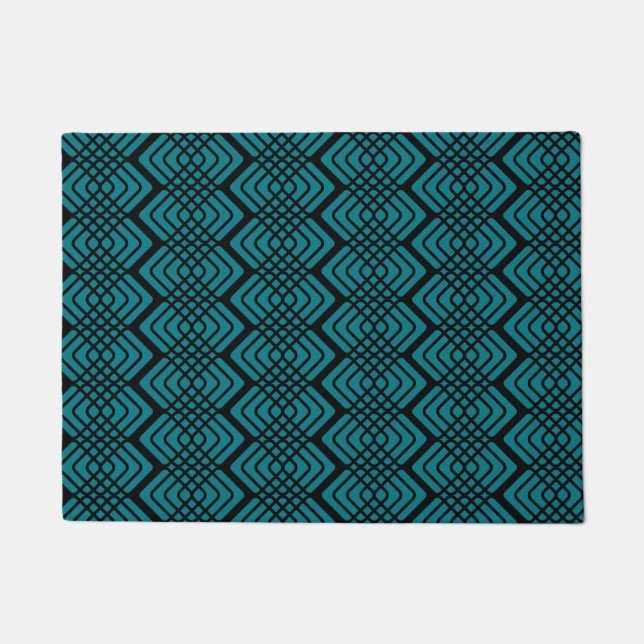Geometrische Zigzag Patroondeur Mat (Voorkant)