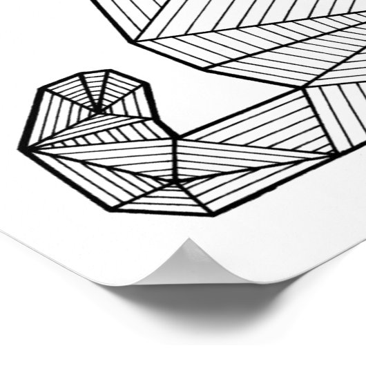 Geometrische zitplaats, achterzijde poster (Hoek)