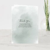 Geometrische zomer Floral Foliage Folded Wedding Programma (Achterkant)