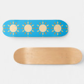 Geometrische zon Cirkel Thunder_Cove Skateboard (Horizontaal)