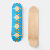 Geometrische zon Cirkel Thunder_Cove Skateboard (Voorkant)