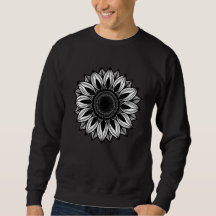 Geometrische zonnebloem mandala afbeelding