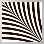 Geometrische zwarte en witte zebrastrepen poster (Voorkant)
