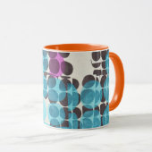 geometrisches  dots muster  mok (Voorkant rechts)