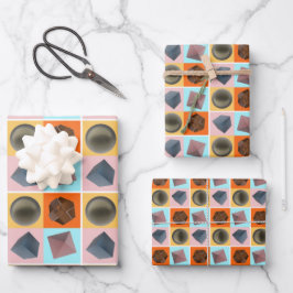 Geometrisches Gleichgewicht -  Inpakpapier Vel