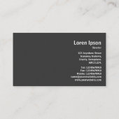 Geometropolis - Vette cirkel - Rood Visitekaartje (Achterkant)