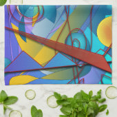 Geometry Collage Theedoek (Gevouwen)