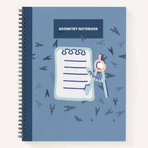 GEOMETRY COMPASES & PAPER NOTITIEBOEK