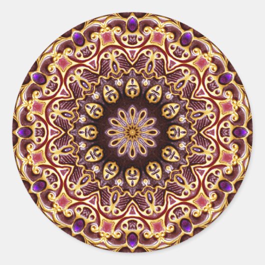 Geometry Jewel Mandala Sticker (Voorkant)