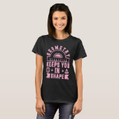 Geometry Keeps You In Shape  Funny Math Teacher Fu T-shirt (Voorkant volledig)