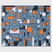 Geometry minimalistic artwork retro poster with si cadeaupapier (Vlak)