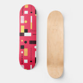 Geometry Polka Stripes Skateboard (Voorkant)