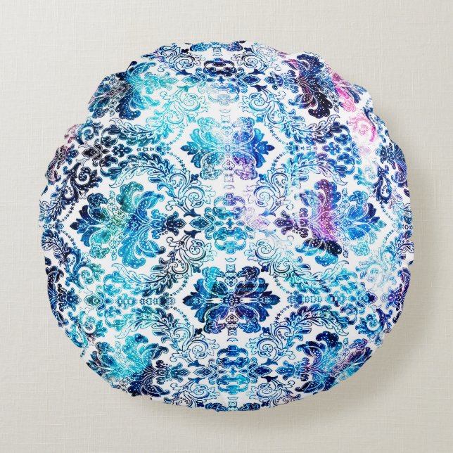 Geometry repeat pattern with texture backgroundabs rond kussen (Voorkant)