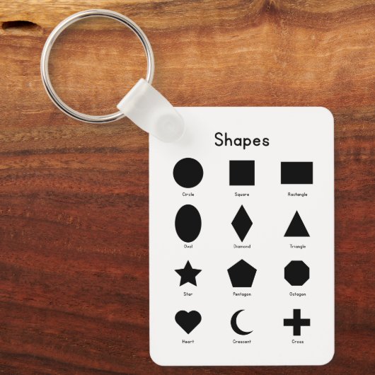 Geometry Shapes Sleutelhanger (Voorkant)