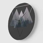 Geometry Triangles Misty Forest Grote Klok (Hoek)
