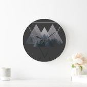Geometry Triangles Misty Forest Grote Klok (Huis)