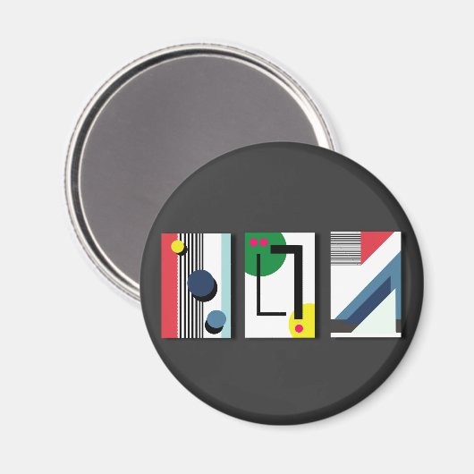 Geometryabstrakt Magneet (Voorkant / Achterkant)