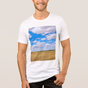Geoogste tarwevelden Tri-Blend shirt