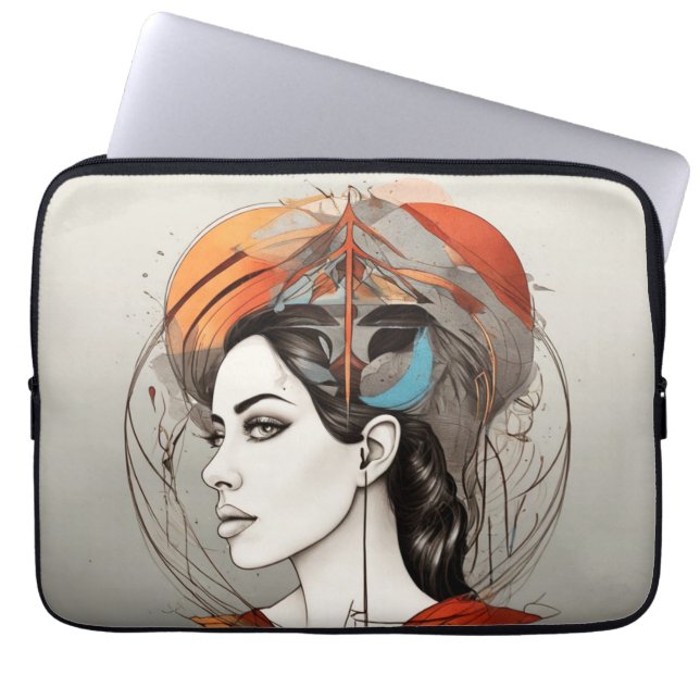 geopenbaarde schoonheid laptop sleeve (Voorkant)