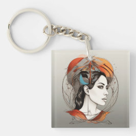 geopenbaarde schoonheid sleutelhanger