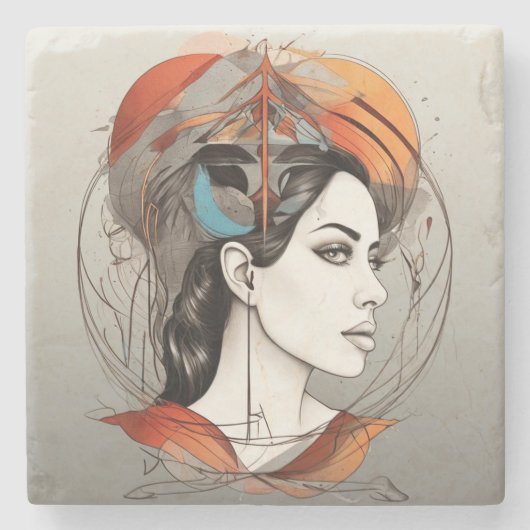 geopenbaarde schoonheid stenen onderzetter (Voorkant)