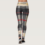 Geophisticeerd mengsel van tartan leggings (Achterkant)