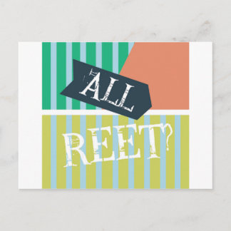Geordie Card - All Reet? Briefkaart