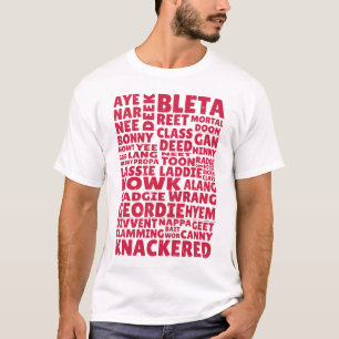 Geordie slang Noordelijk Engels taal T-shirt
