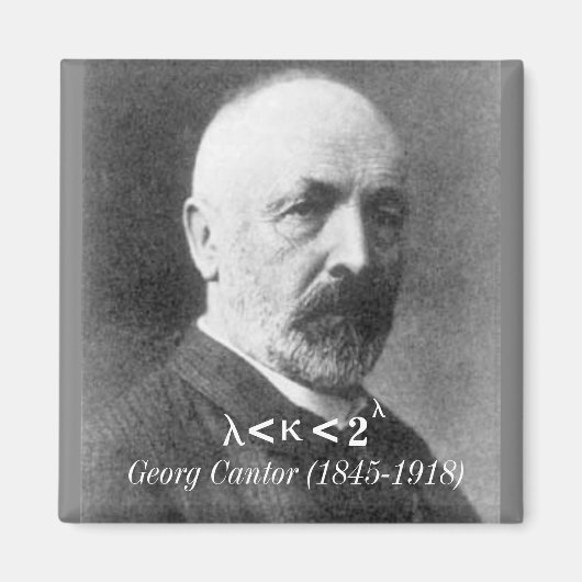 Georg Cantor, de continuümhypothese Magneet (Voorkant)