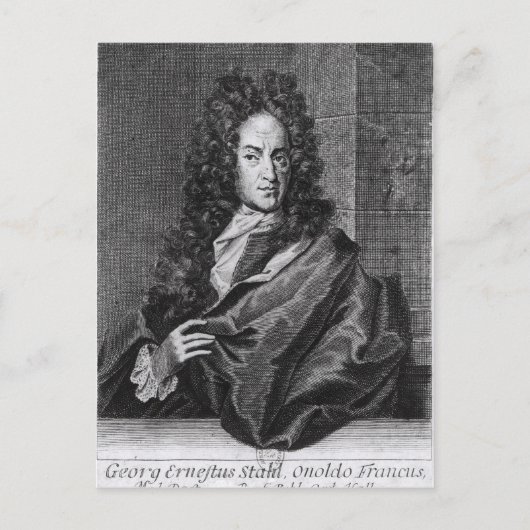 Georg Ernest Stahl Briefkaart (Voorkant)