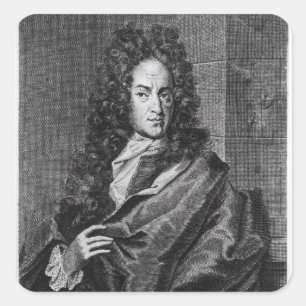 Georg Ernest Stahl Vierkante Sticker