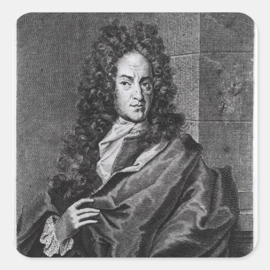 Georg Ernest Stahl Vierkante Sticker (Voorkant)