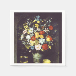 Georg Flegel Big stuk bloemen (niche) Servet