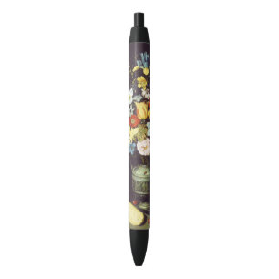 Georg Flegel Big stuk bloemen (niche) Zwarte Inkt Pen
