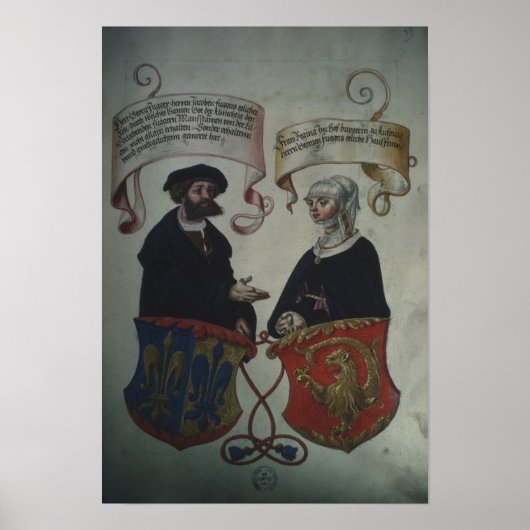 Georg Fugger zijn vrouw Regina Imhoff, Geheim Poster (Voorkant)