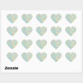 Georgana (Marie Antoinette Blue) Envelope Seal Hart Sticker (Vel)