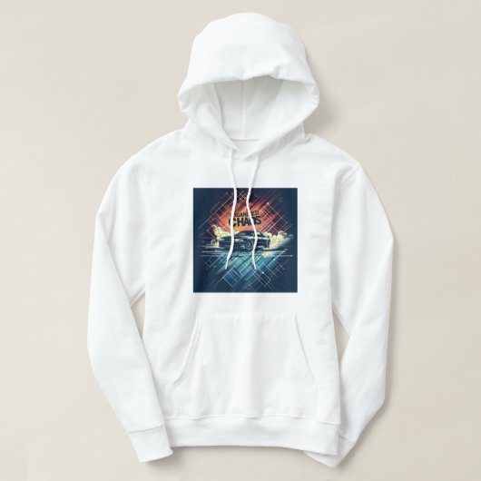Georganiseerde chaos - Drifting Hoodie (Design voorkant)