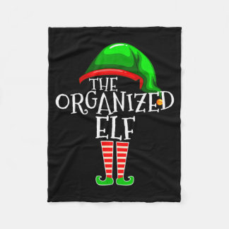Georganiseerde Elf Groep Matching Familie Kerstmis Fleece Deken