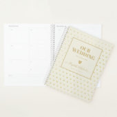 GEORGANISEERDE TROUWPLANNER - GOUDEN Harten Aangep Planner (Display)