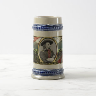 George A. Custer Civil War Stein Bierpul