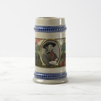George A. Custer Civil War Stein Bierpul