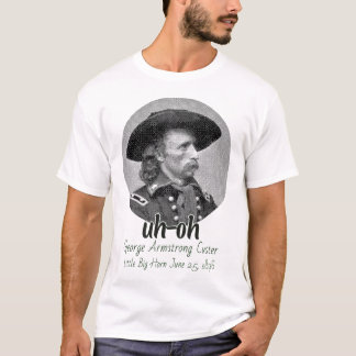 George Armstrong Custer kleine hoorn T-shirt