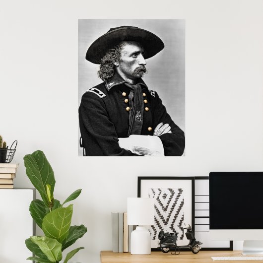 GEORGE ARMSTRONG CUSTER POSTER (Thuiskantoor)