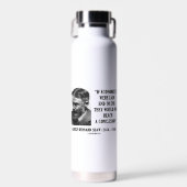 George B. Shaw als economisten geen conclusie hebb Waterfles (Voorkant)