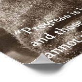 George B Shaw Poster "Alles wijzigen" (Hoek)