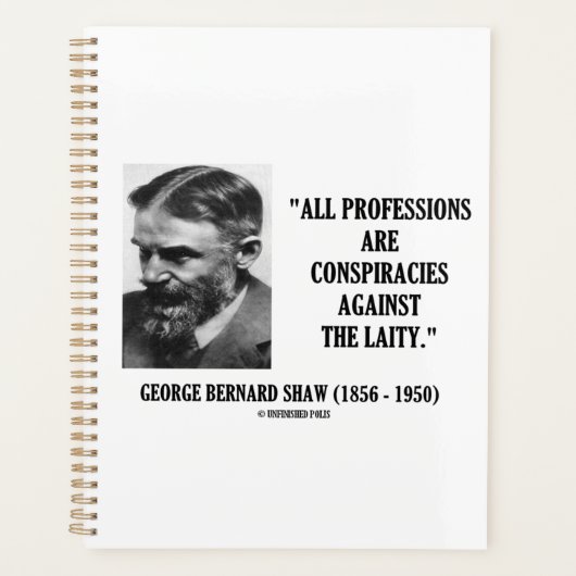 George B. Shaw Professions Conspirations Laity (Devant)