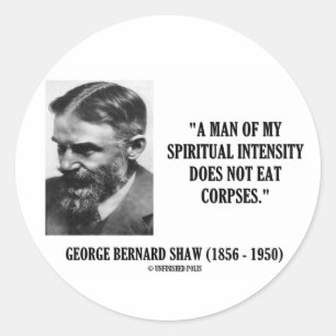 George B. Spirituele intensiteit niet eten van cor Ronde Sticker