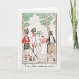 George Barbier, Art Deco bedankkaart